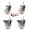Service Caster 4 Inch Nylon Wheel Swivel 34 Inch Threaded Stem Caster Set 2 Brakes SCC SCC-TS20S414-NYS-34212-2-PLB-2 - alternate 4